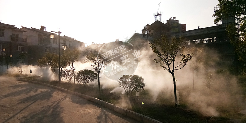 湖北房县安置小区人造雾项目