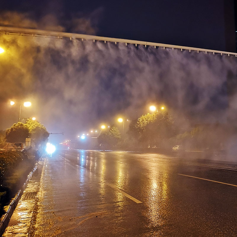 道路灯杆降尘除霾系统