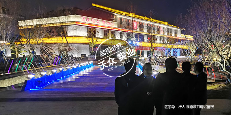 汉中滨江新区天汉文化公园A区的一期波光跳泉项目